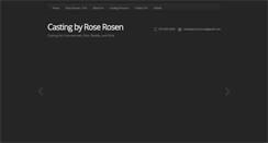 Desktop Screenshot of castingbyroserosen.com