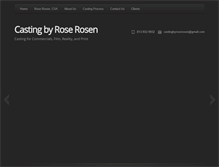 Tablet Screenshot of castingbyroserosen.com